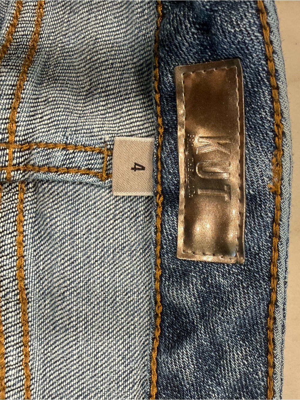 Kut from the Kloth Reese Ankle Straight Leg Dark Blue Jeans - Picture 4 of 8
